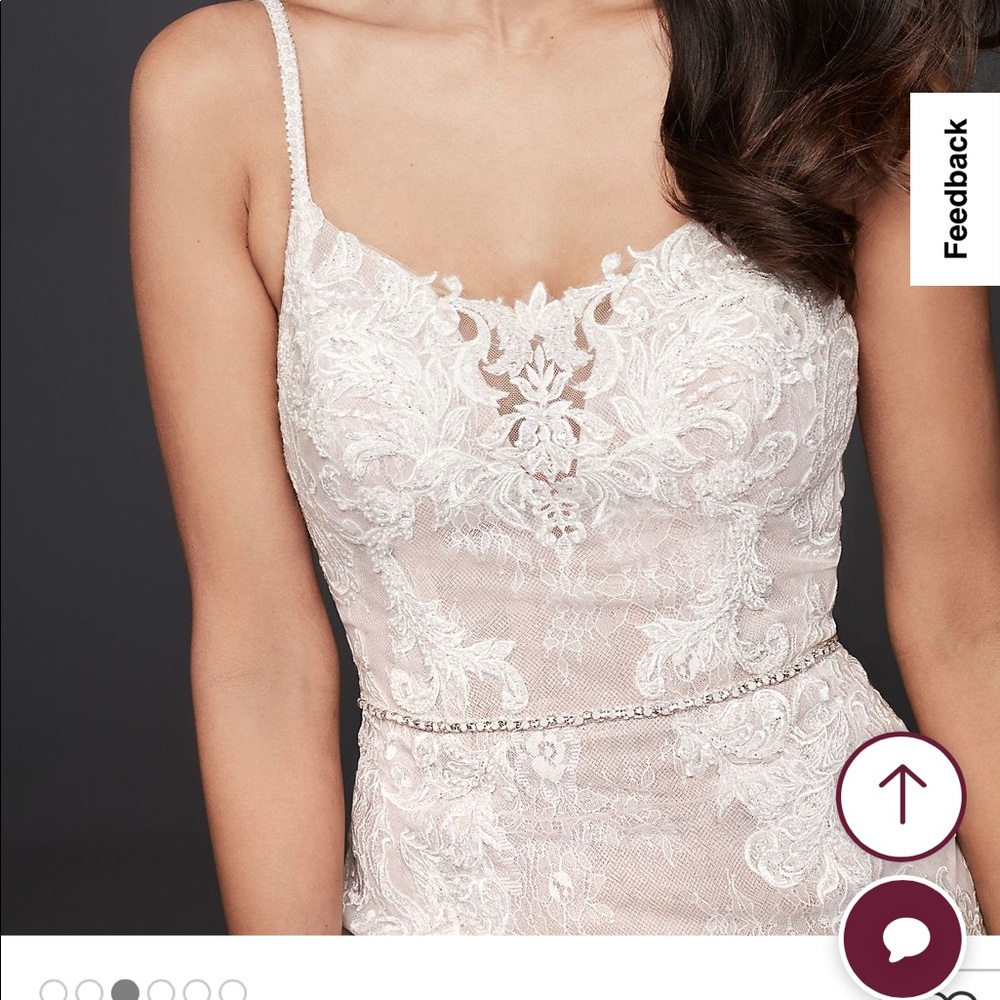 Beautiful Wedding Dress- Galina Signature Lace Mermaid with Slip - Picture 5 of 14